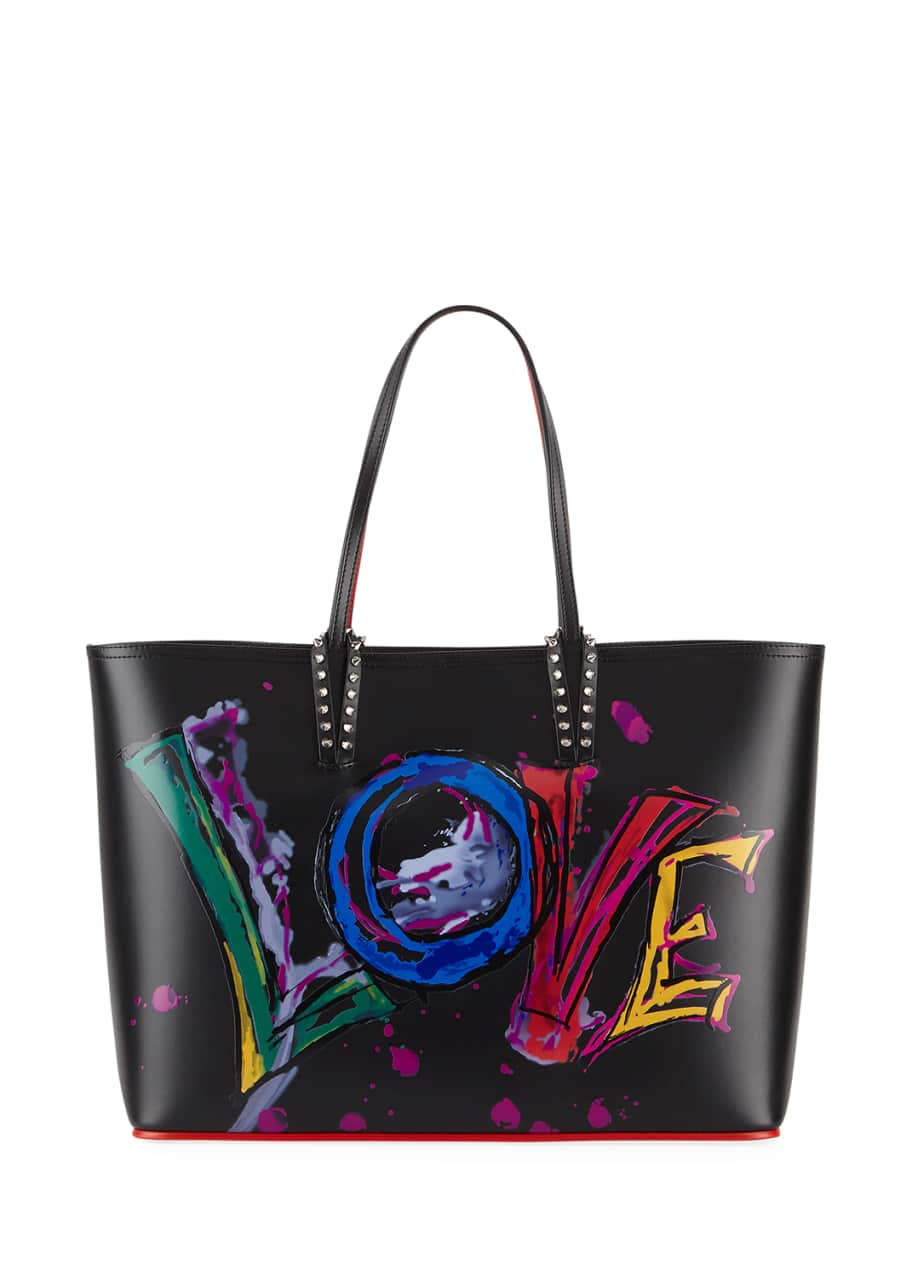 Christian Louboutin Paris Love Cabata Tote Bag