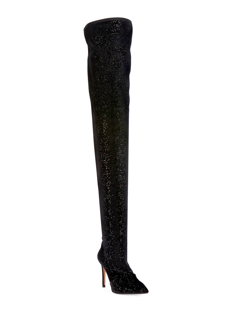 Image 1 of 1: Amazone Glitter Over-The-Knee Boot