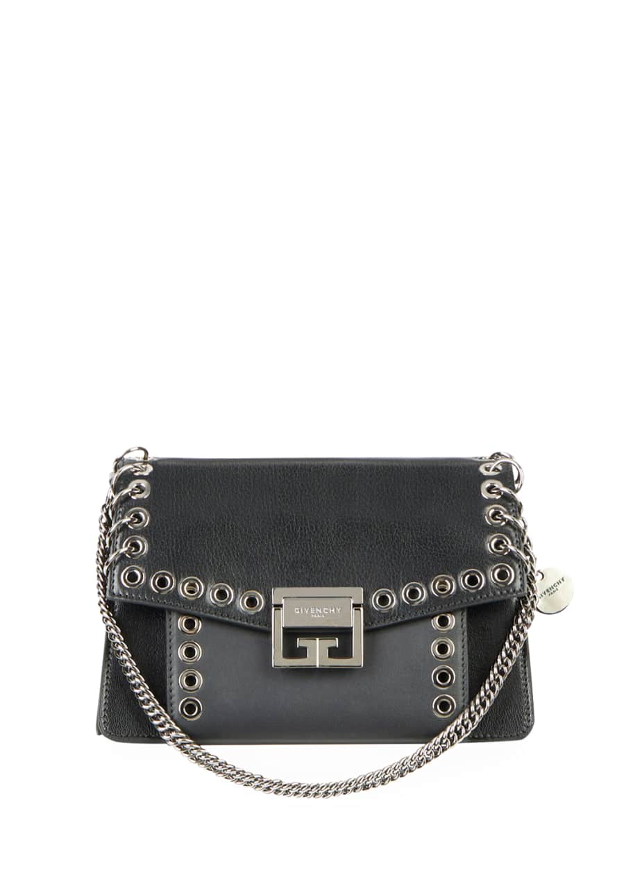 Givenchy GV3 Small Goatskin Leather Grommet Satchel Bag Bergdorf Goodman