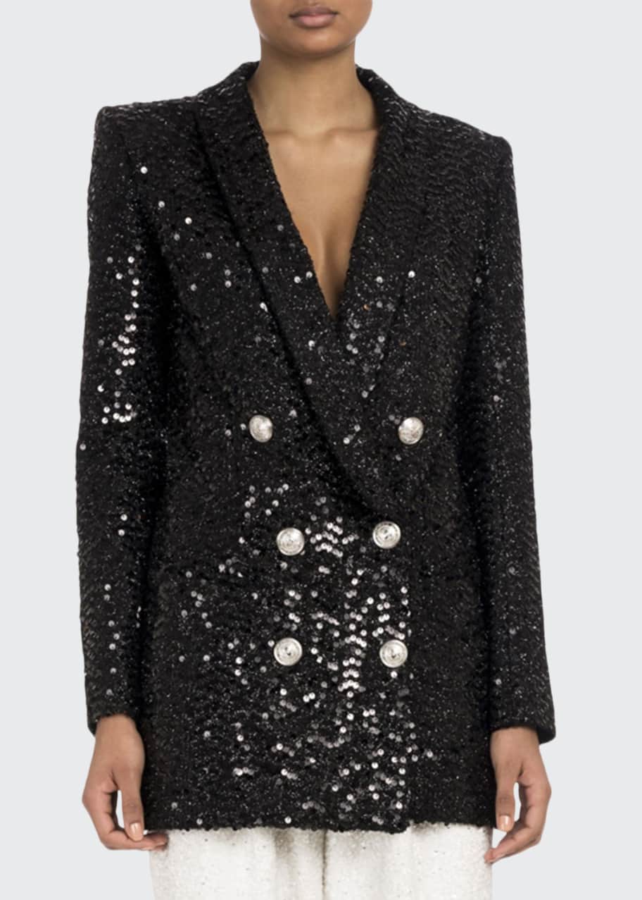 Balmain sequin jacket online
