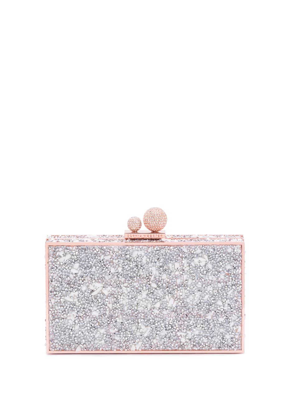 Sophia Webster Clara Crystal Box Clutch Bag Bergdorf Goodman