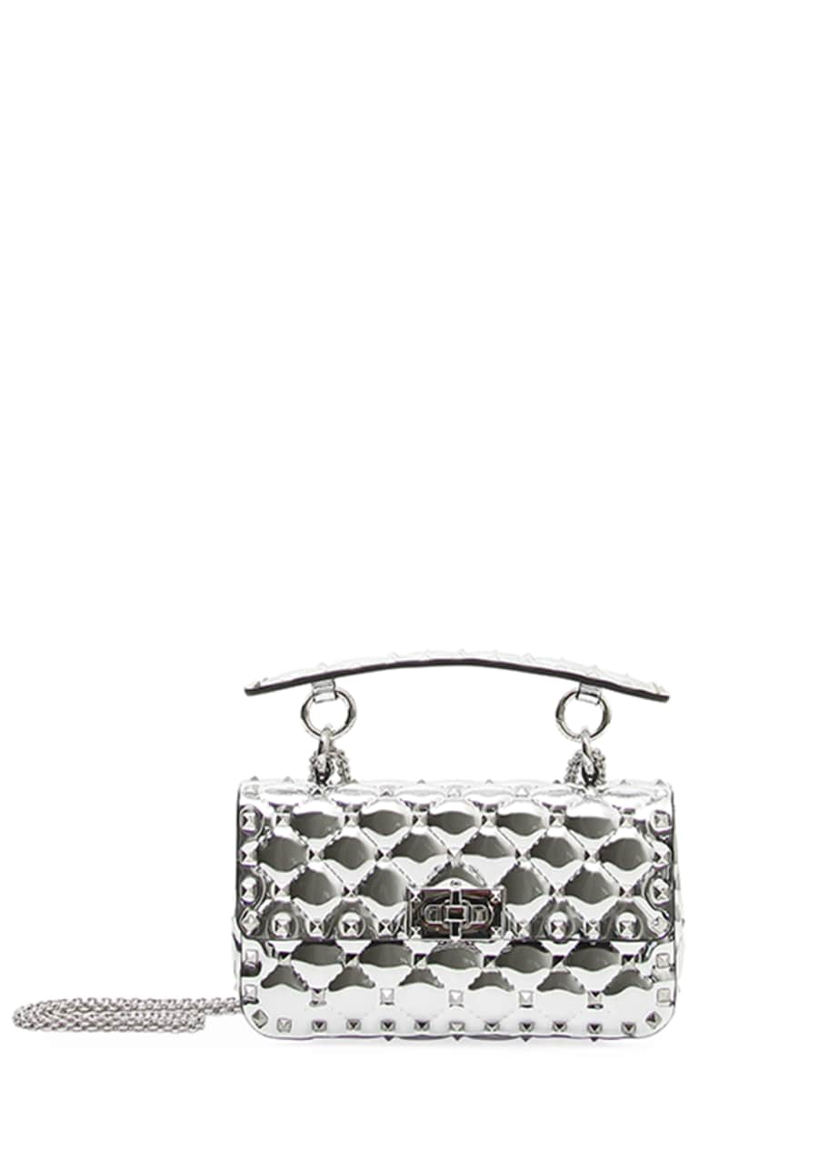 Valentino Rockstud Small Metallic Shoulder Bag