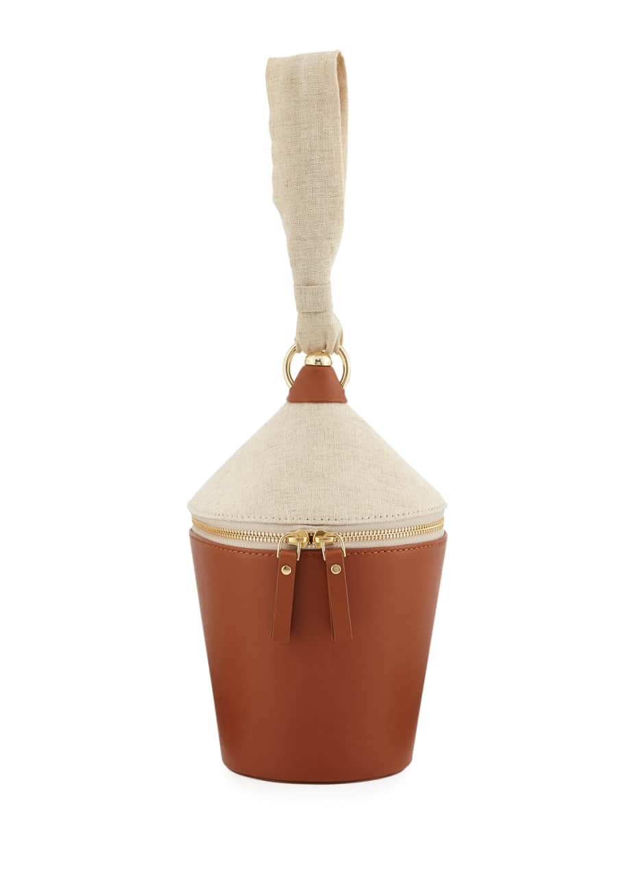 Minnow Linen and Leather Bag
