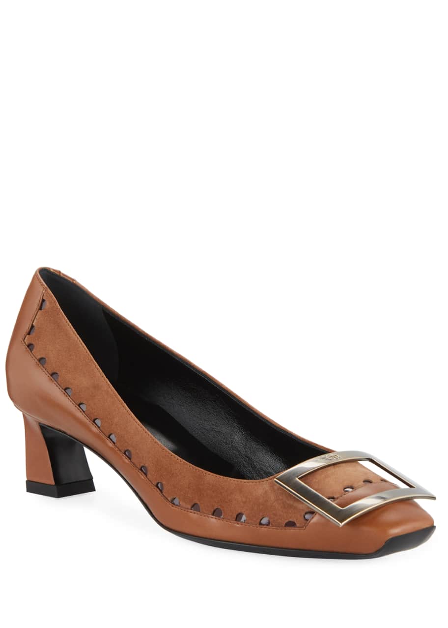 Image 1 of 1: Trompette Graphic Dots Pumps, Brown