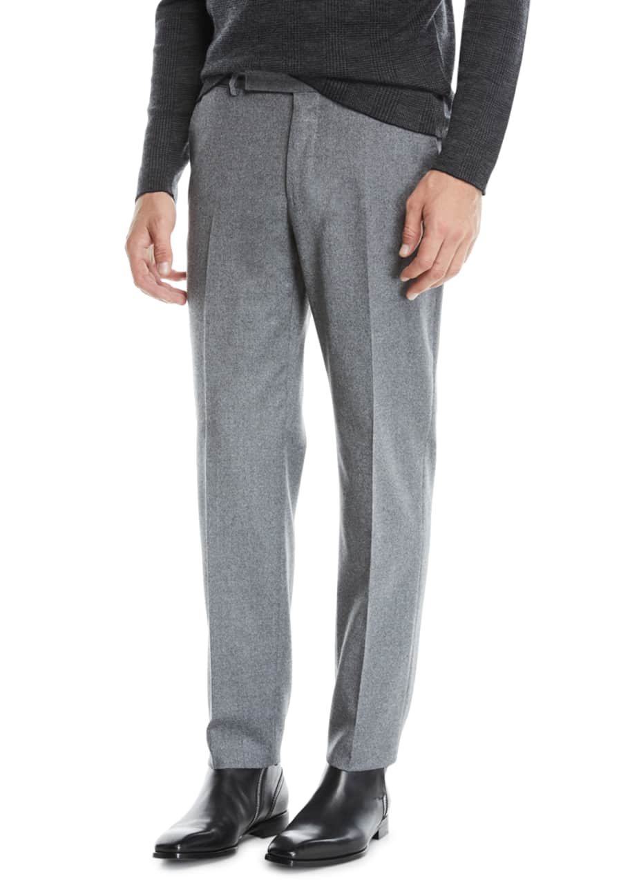 STRAIGHT LEG PANTS - Gray