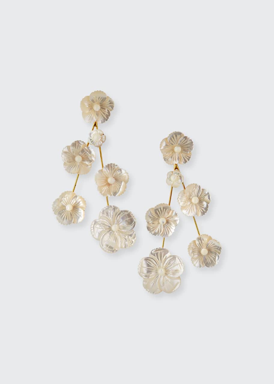 Jennifer behr flower earrings clearance