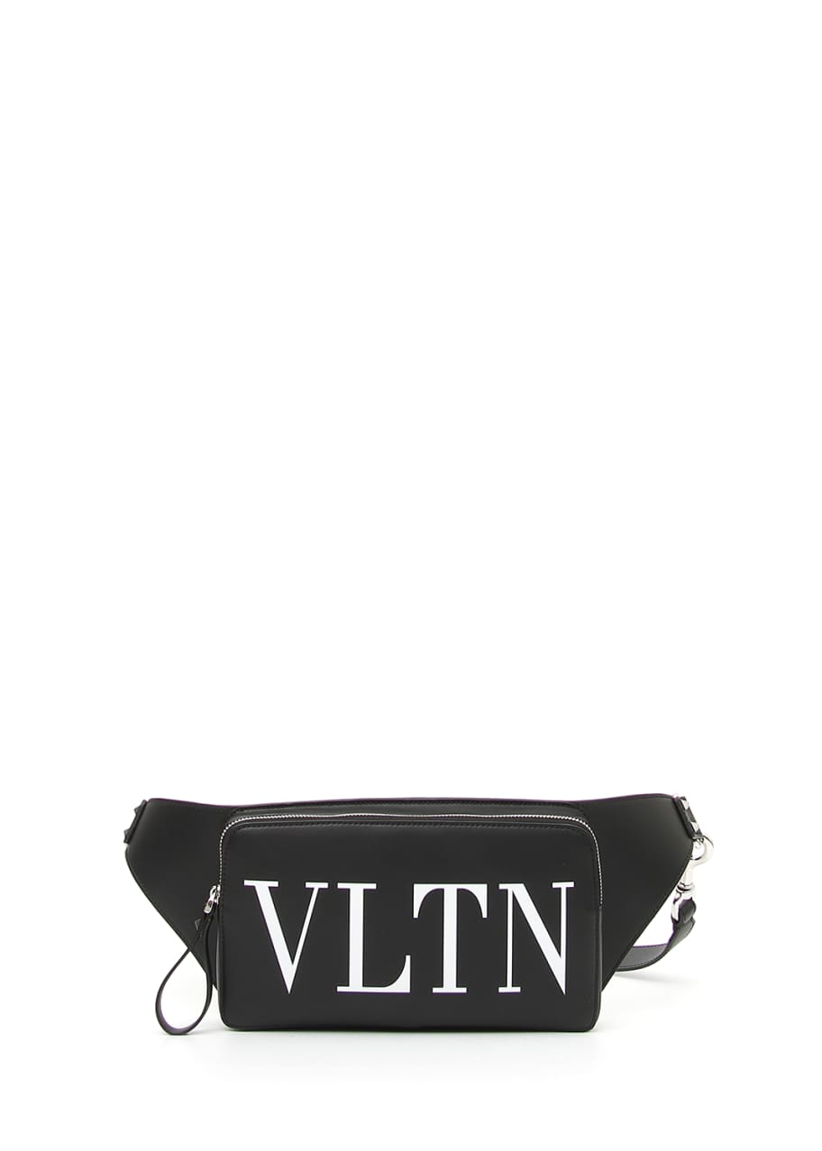 VLTN-logo leather cross-body bag