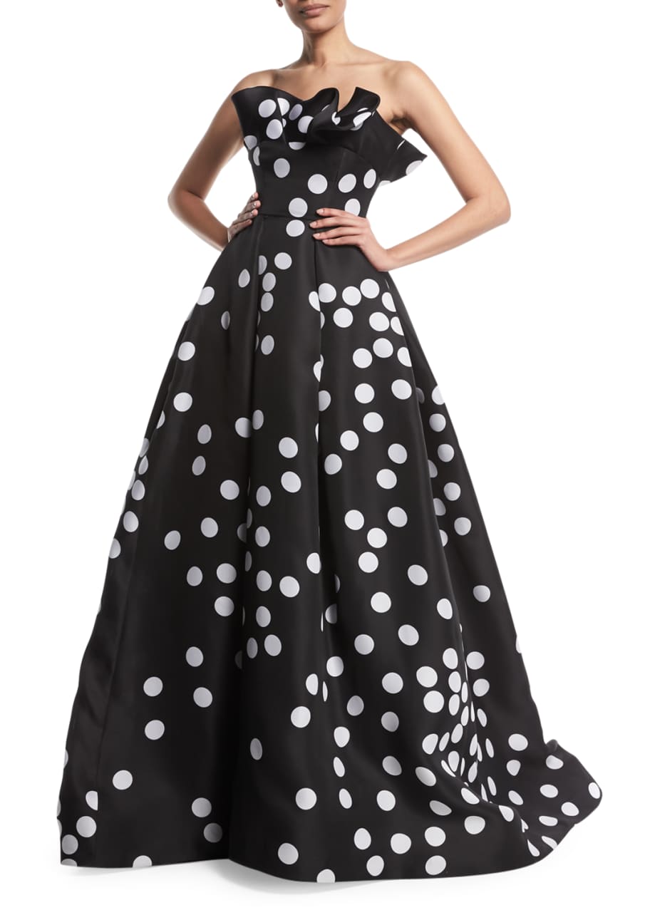Monique lhuillier best sale polka dot dress