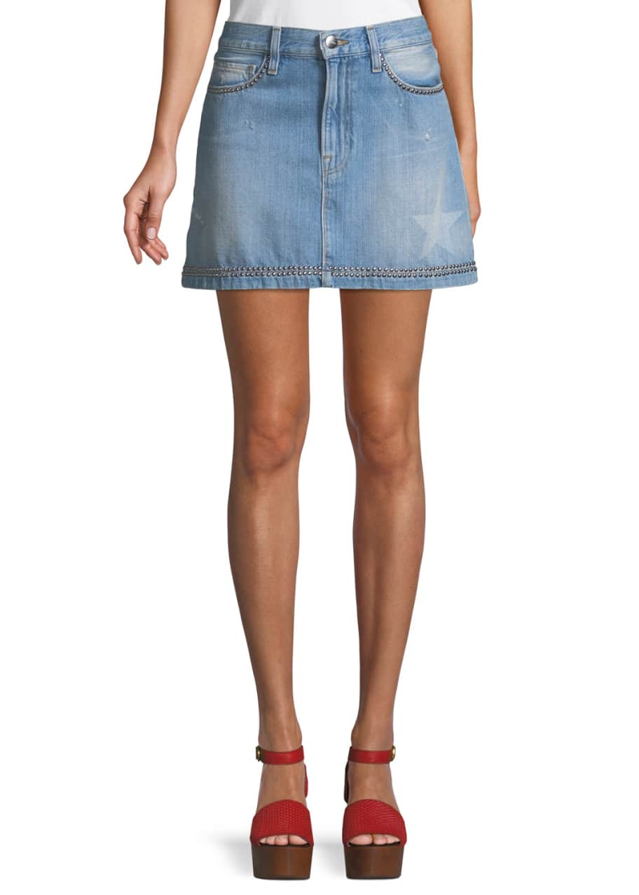 Frame le mini denim skirt clearance