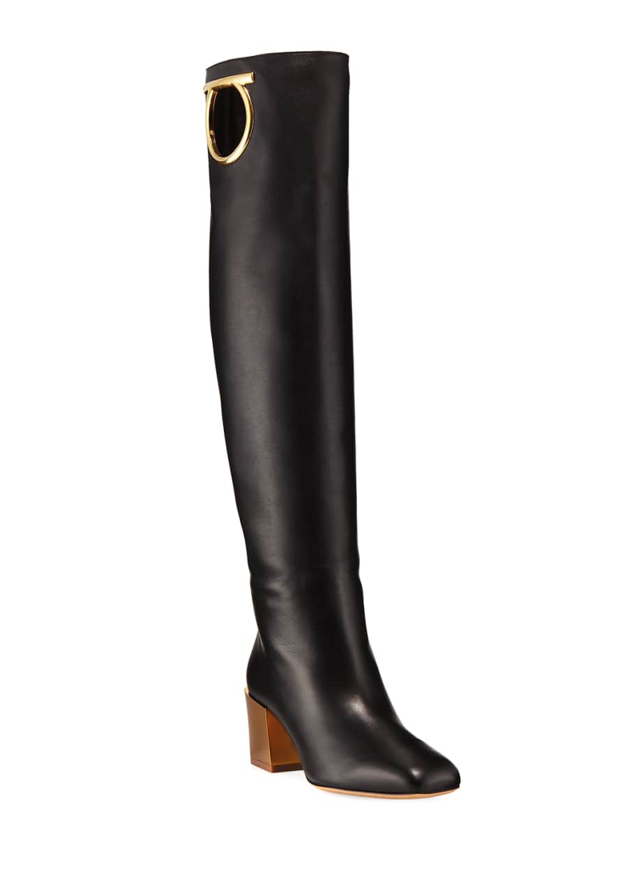 Salvatore ferragamo boots clearance