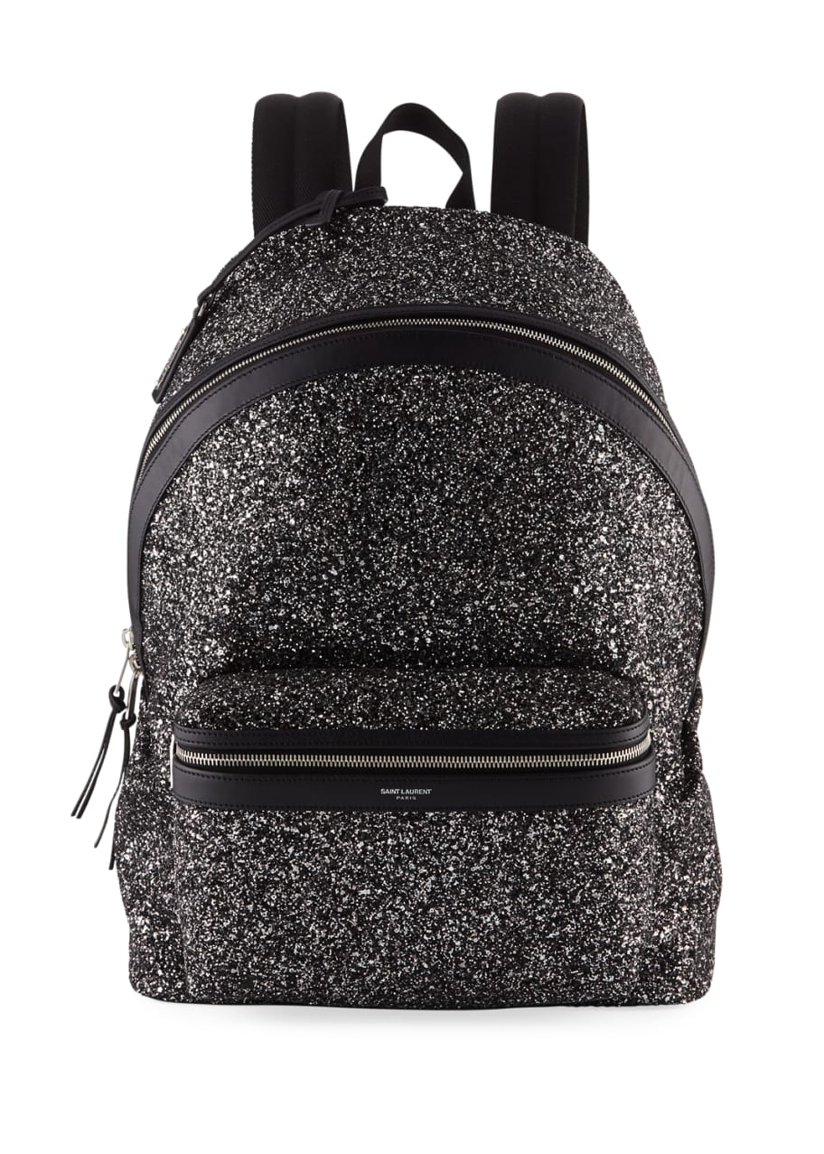 Saint laurent glitter backpack hot sale