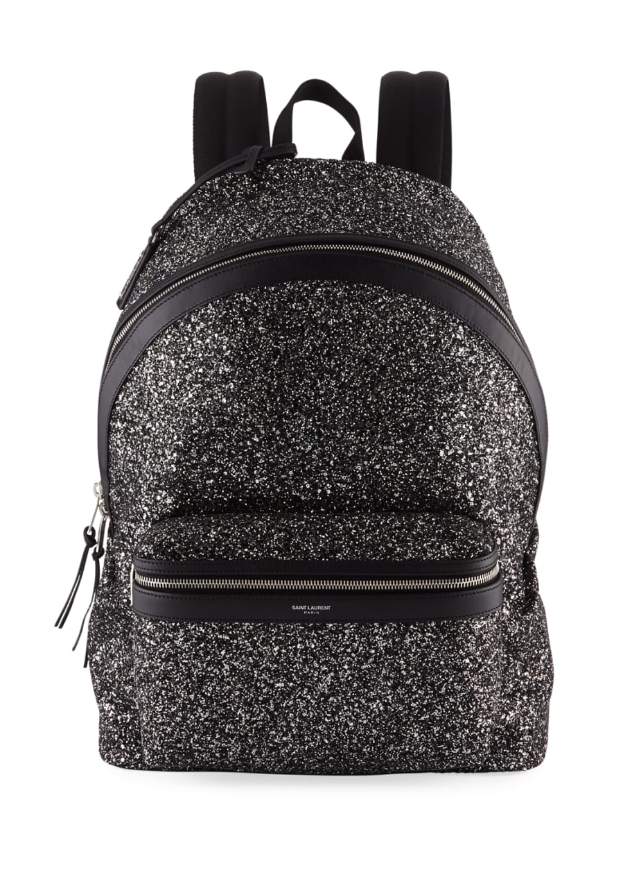 Saint Laurent Men's City Glitter Backpack - Bergdorf Goodman