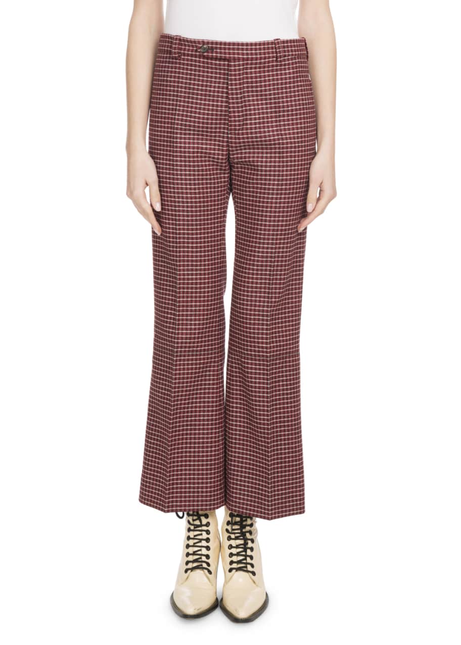 see by chloe cropped wide leg pants