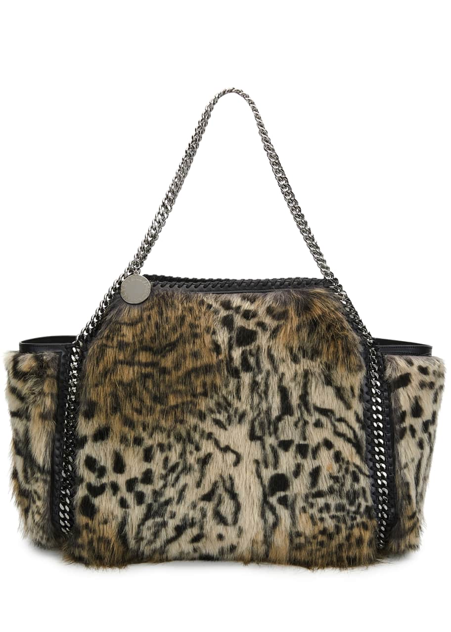 Stella McCartney Small Falabella Snow Cat Fur Free Fur Reversible