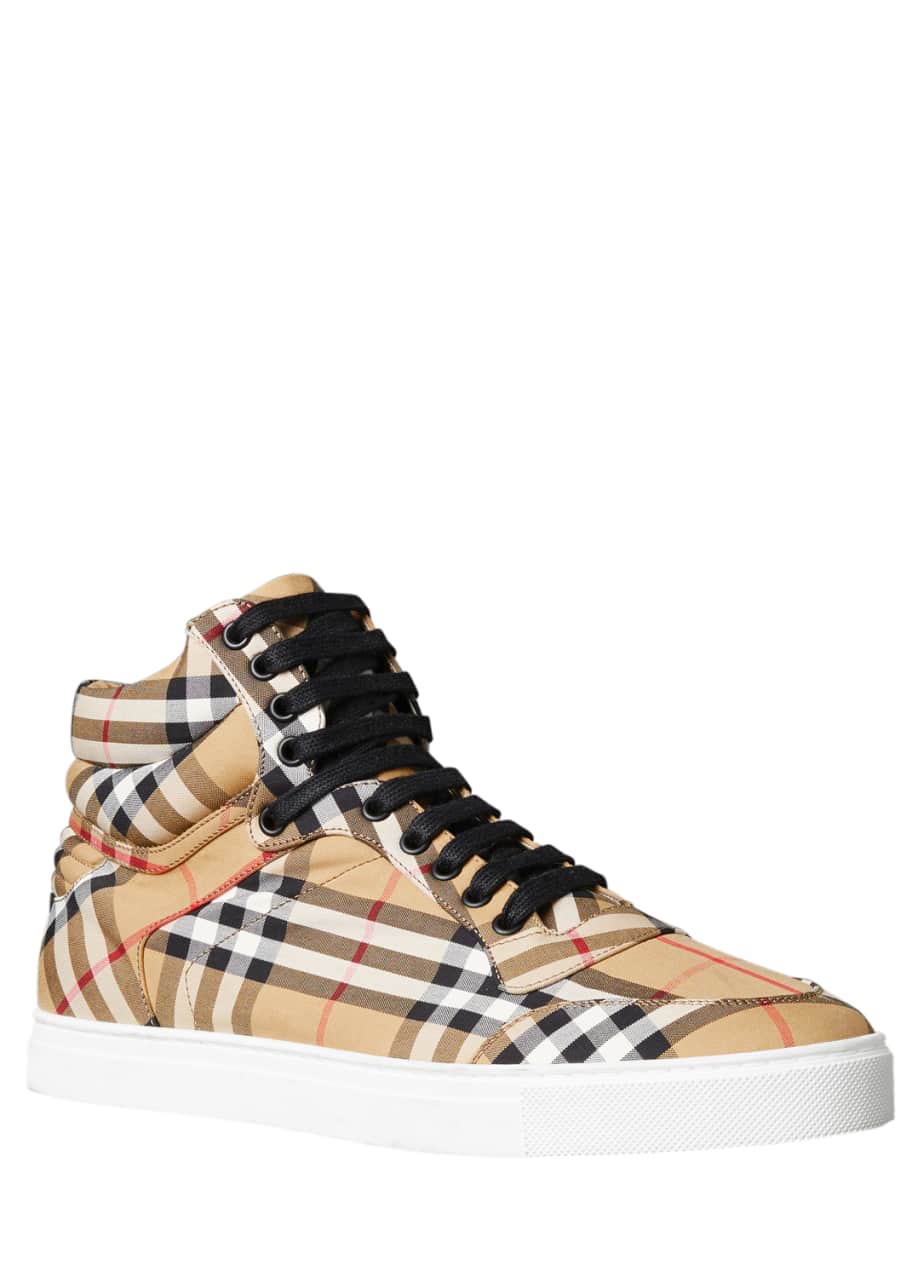 Burberry reeth store high top sneakers
