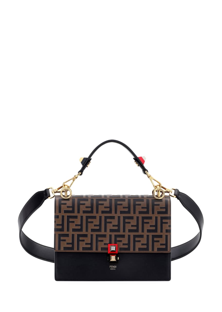 Fendi Kan I FF Embossed Shoulder Bag Bergdorf Goodman