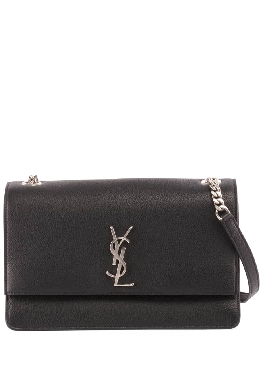 Saint Laurent Sunset Monogram YSL Small Metallic Leather Chain Crossbody  Bag - Bergdorf Goodman
