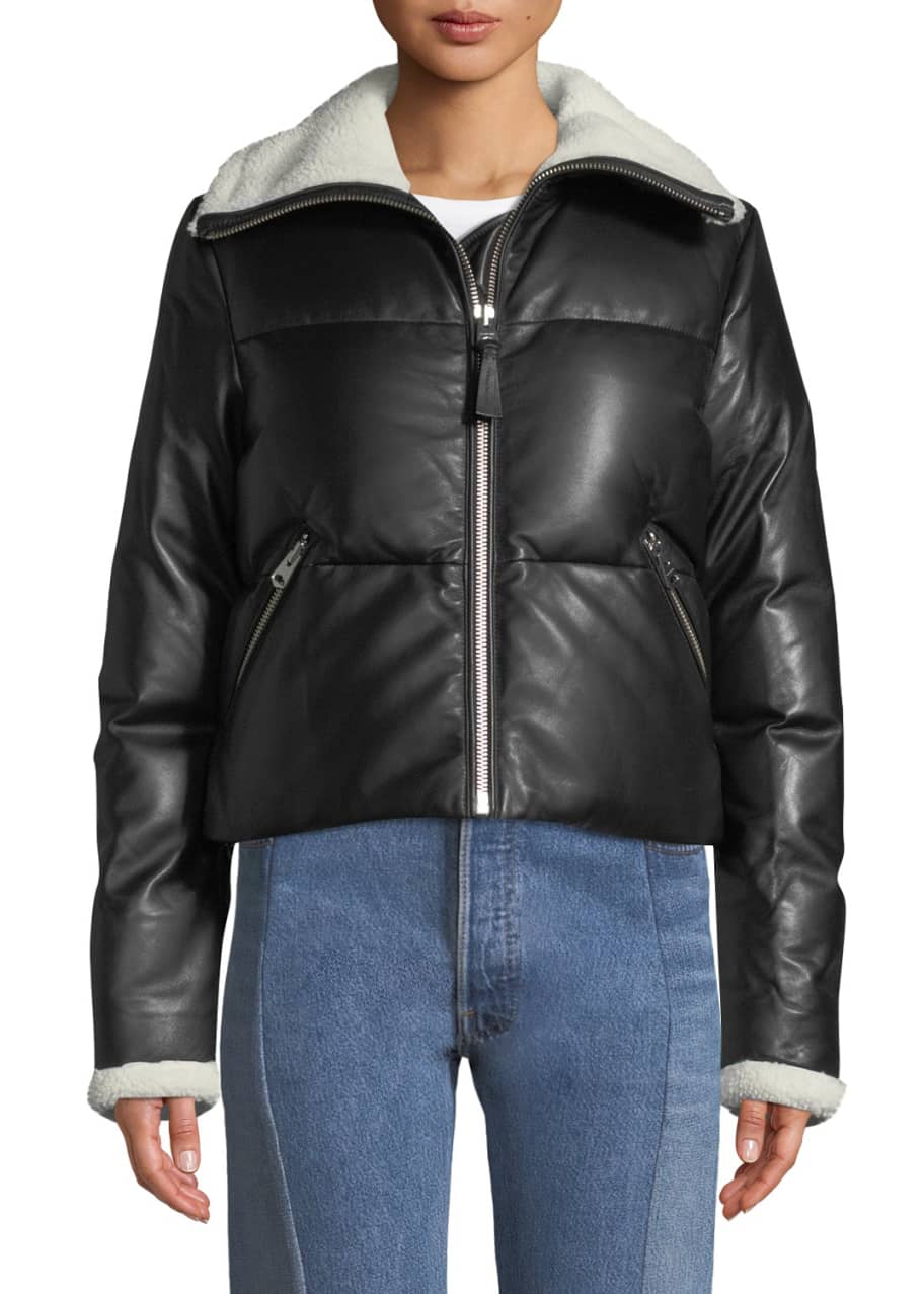 Mackage leather puffer jacket 2025