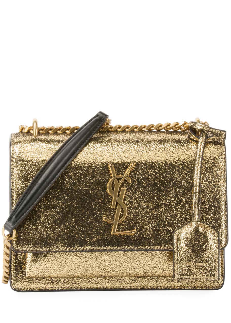 Sunset leather crossbody bag Saint Laurent Gold in Leather - 35181335