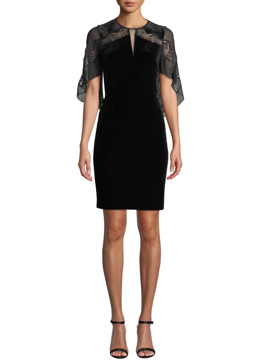 Elie tahari shop velvet dress