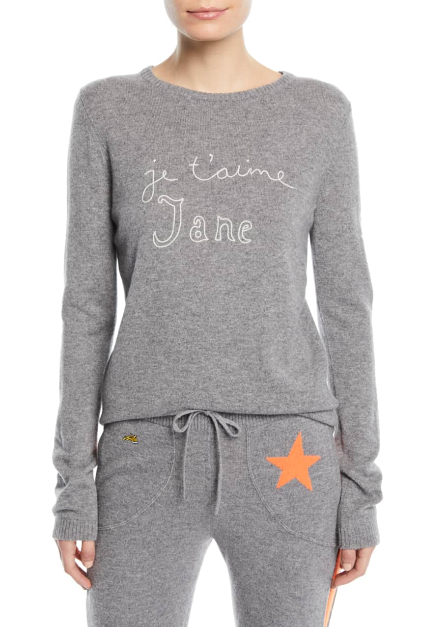 Bella Freud Je T aime Jane Cashmere Sweater Bergdorf Goodman