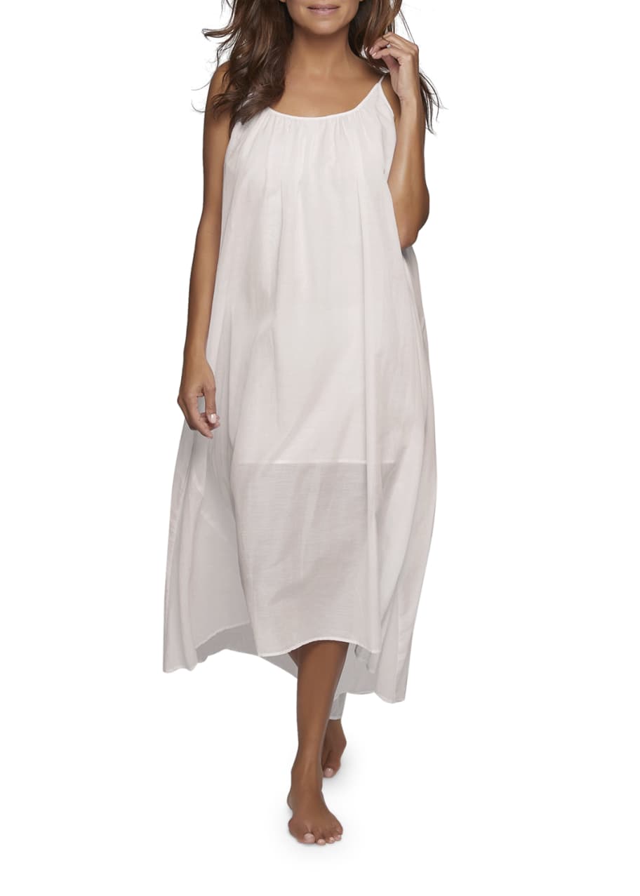 Image 1 of 1: Double-Layered Sleeveless Nightgown