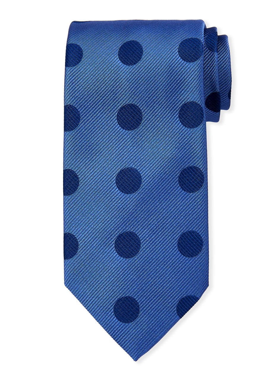 large polka dot tie