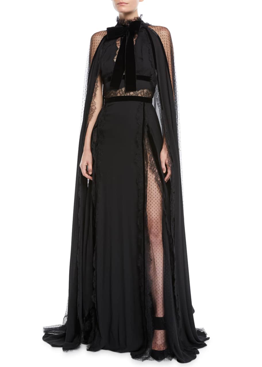 Elie saab cape dress hot sale