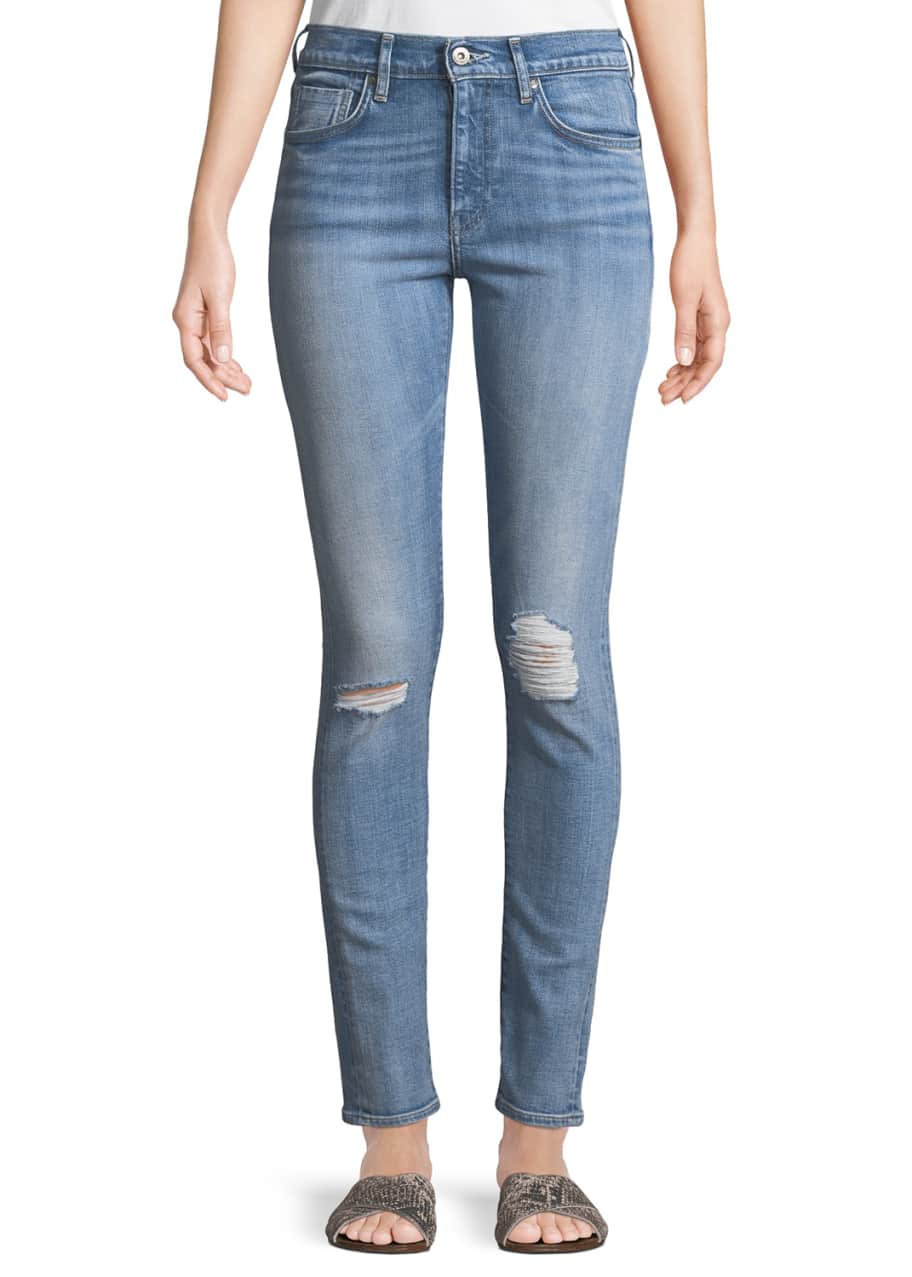 Levi's Made & Crafted 721 Distressed Skinny-Leg Jeans - Bergdorf Goodman