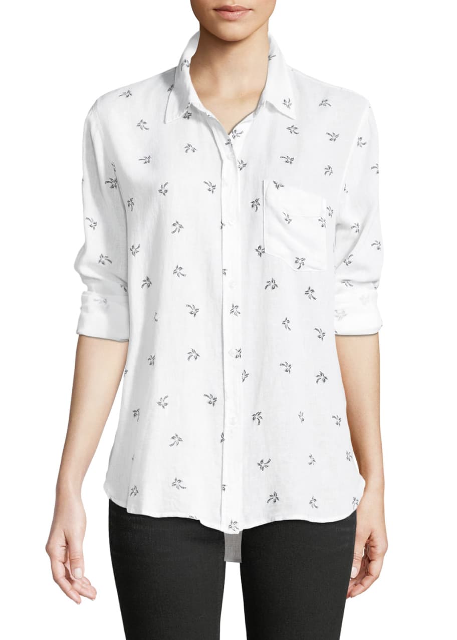 Rails Charli Palm Tree Printed Shirt - Bergdorf Goodman