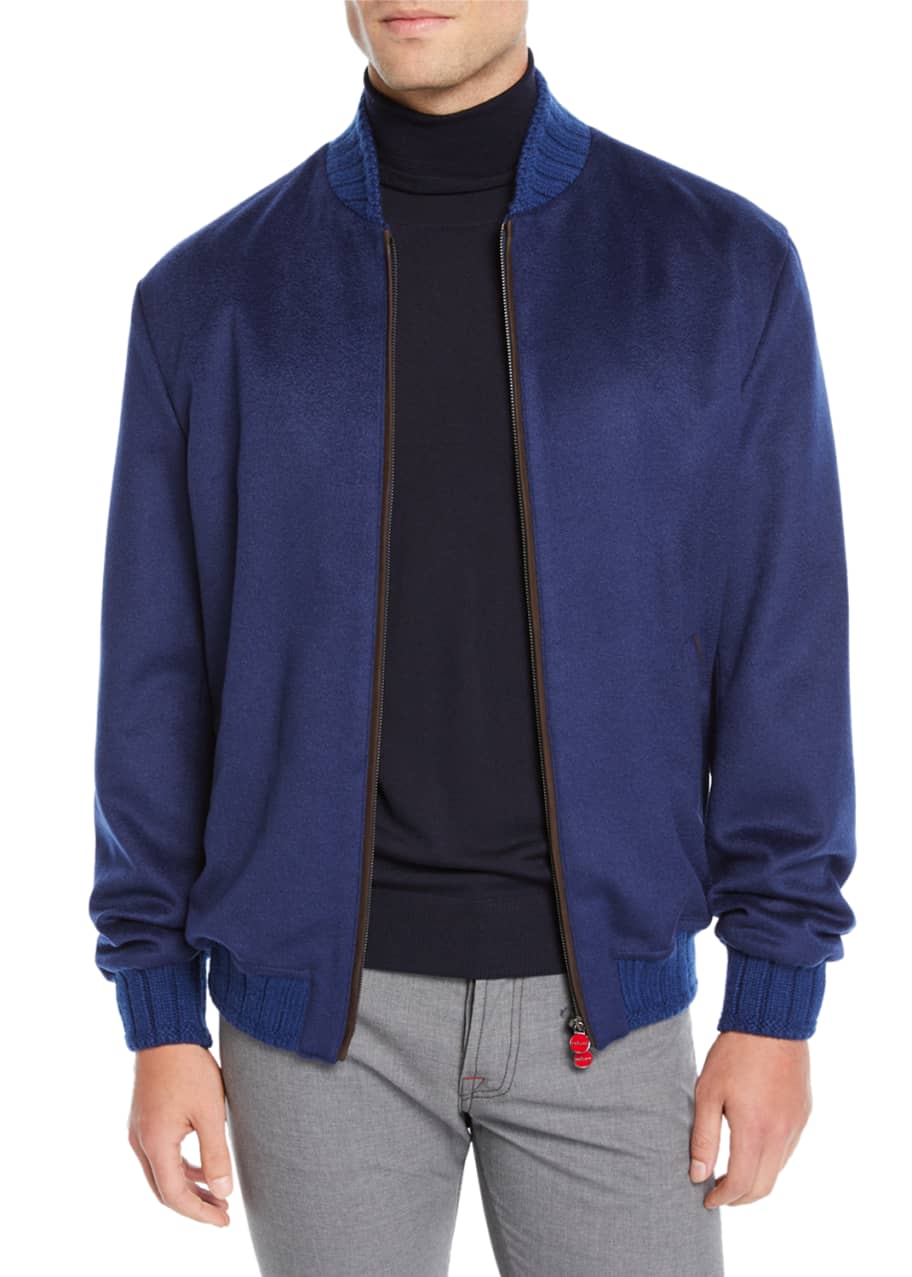 Kiton Men's Cashmere Bomber Jacket - Bergdorf Goodman