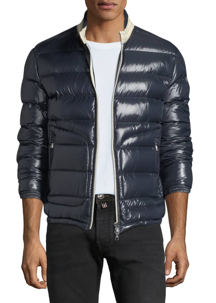 Moncler Men's Aubert Quilted Zip-Front Jacket - Bergdorf Goodman