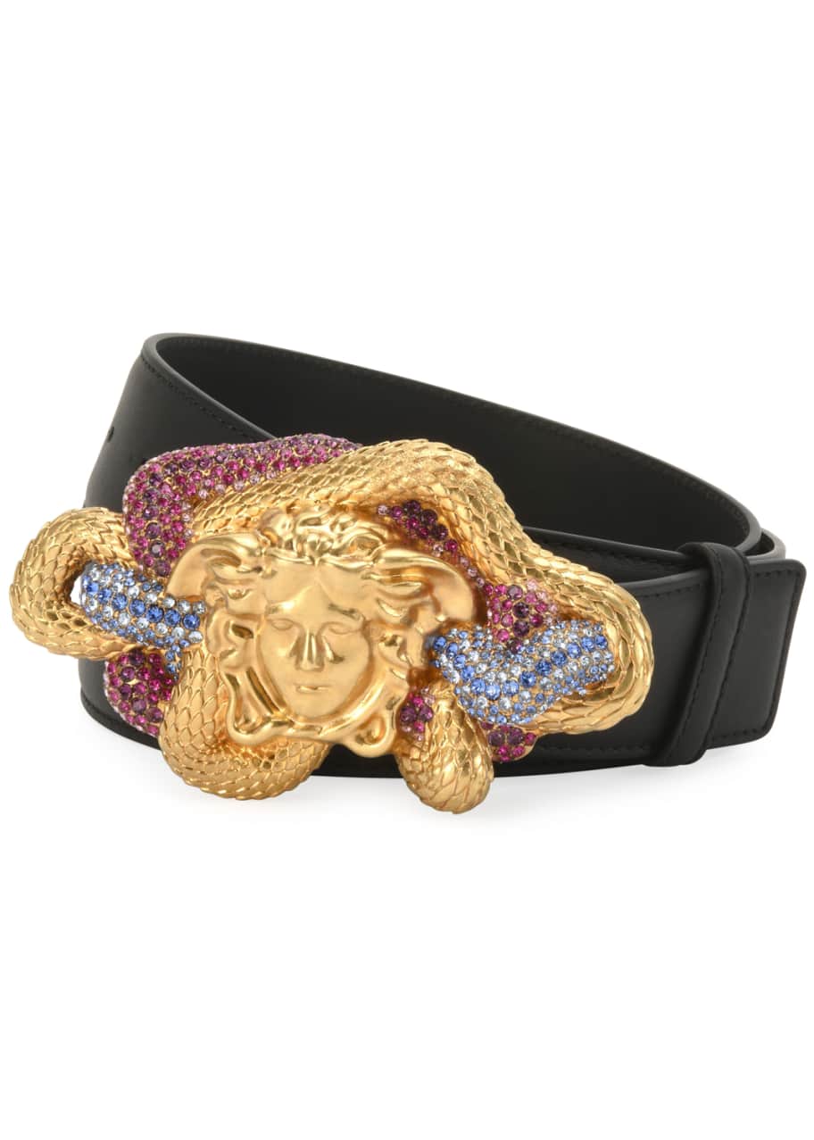 Versace Boy's Medusa Head Belt, Size S-XL - Bergdorf Goodman
