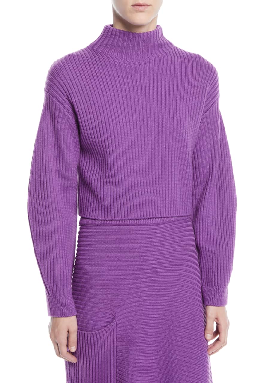 Tibi purple cheap sweater