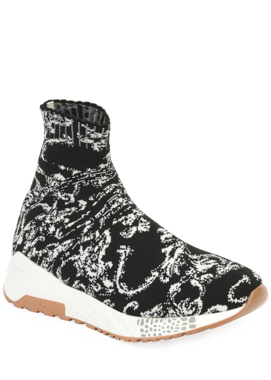 Versace baroque sock sneakers sales