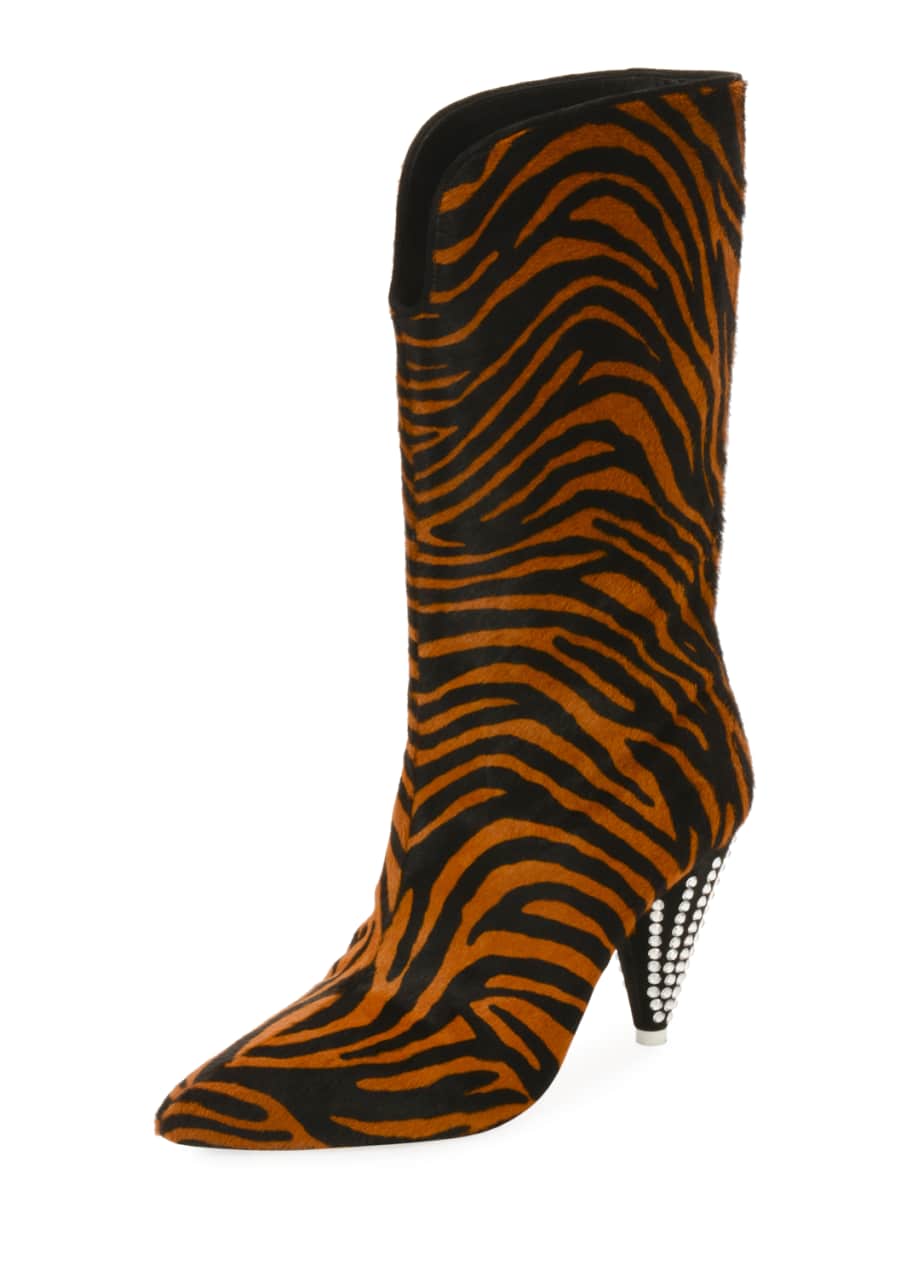 Attico zebra boots hot sale