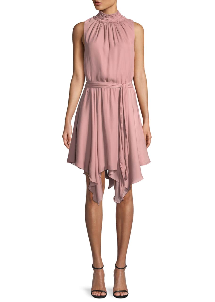 Halston heritage mock neck dress top