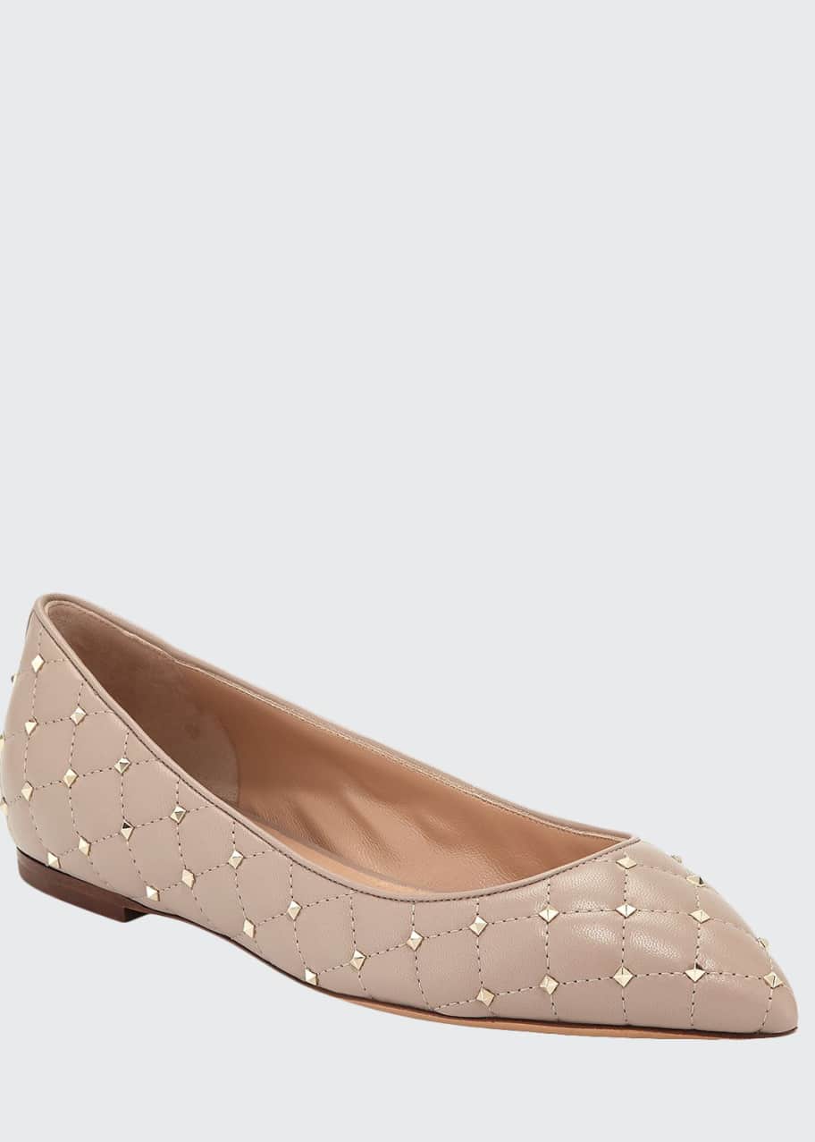 Valentino spike flats shop
