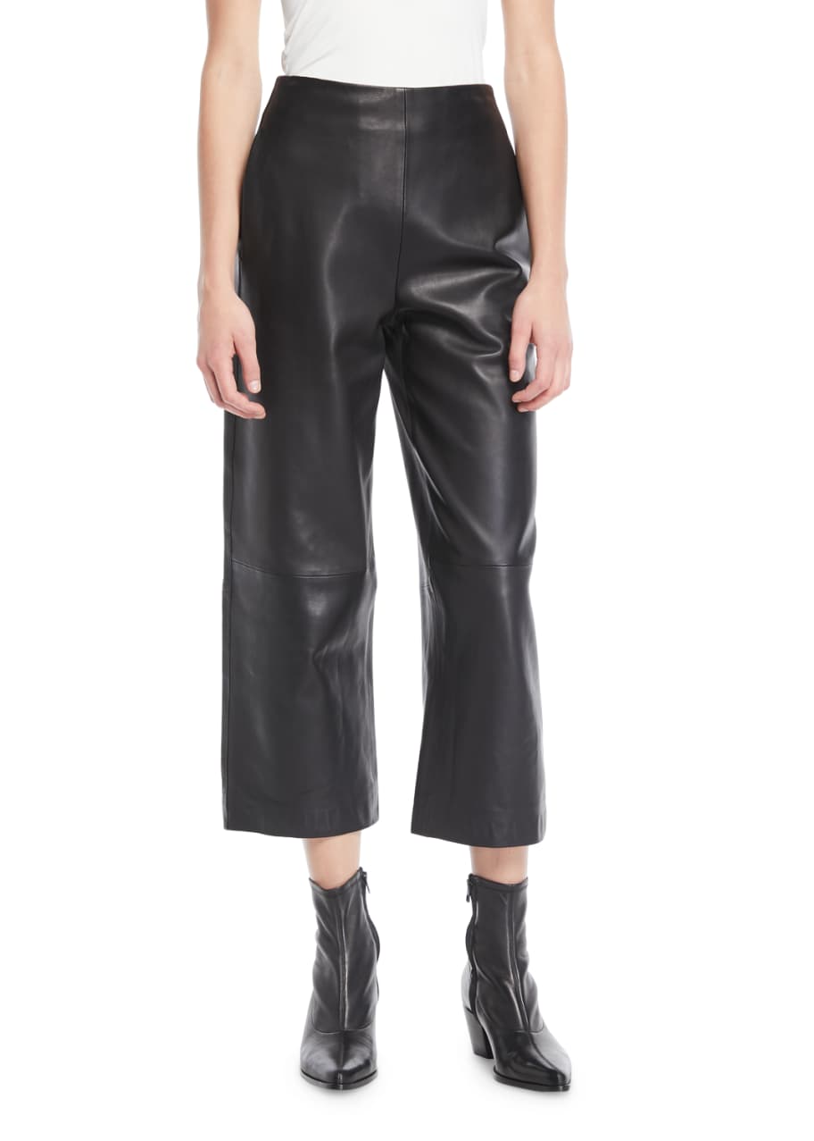 Vince cropped leather pants sale