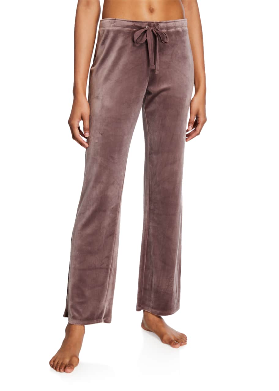 velour drawstring pants