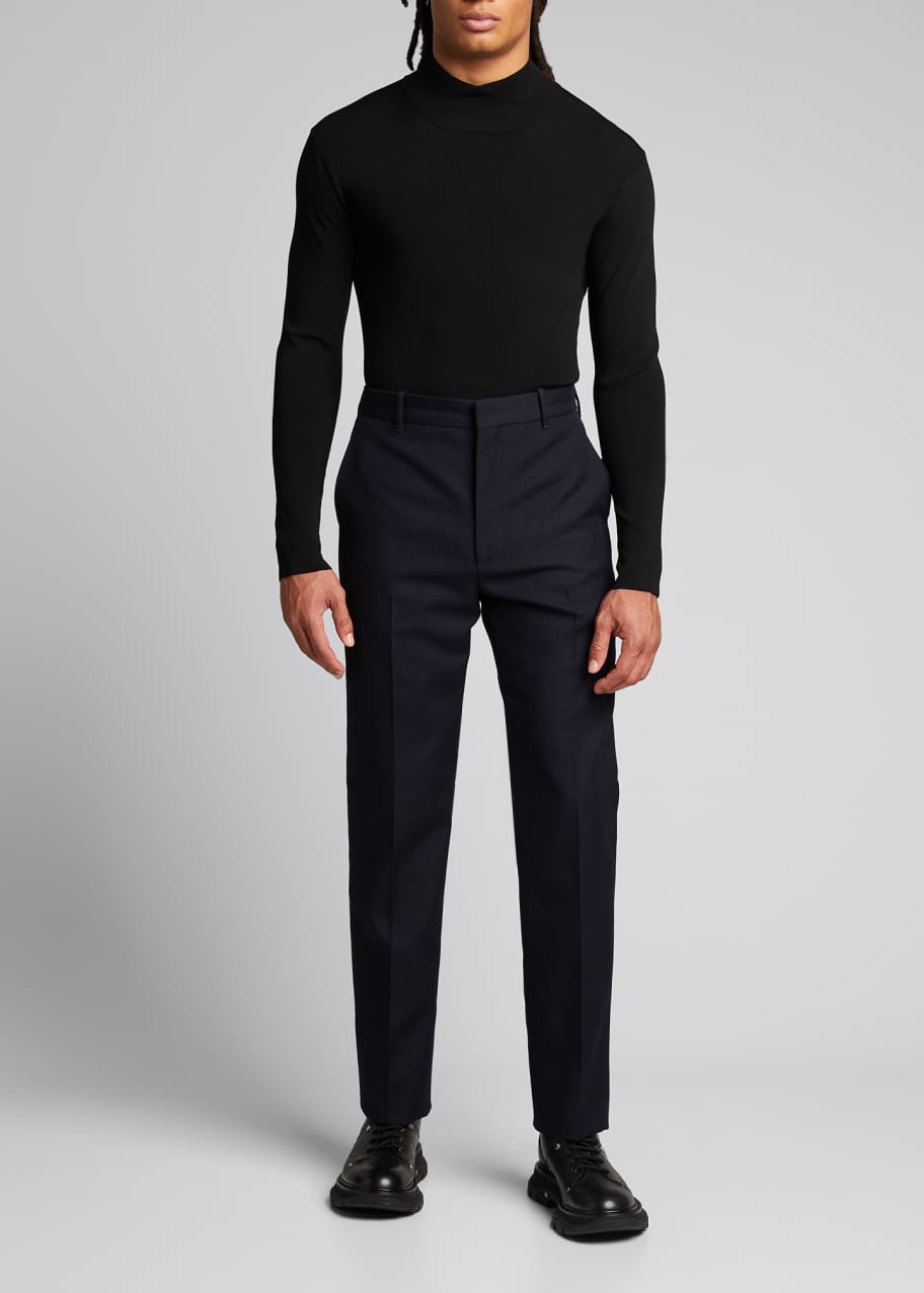 Balenciaga Men's Classic Slim Wool Pants - Bergdorf Goodman