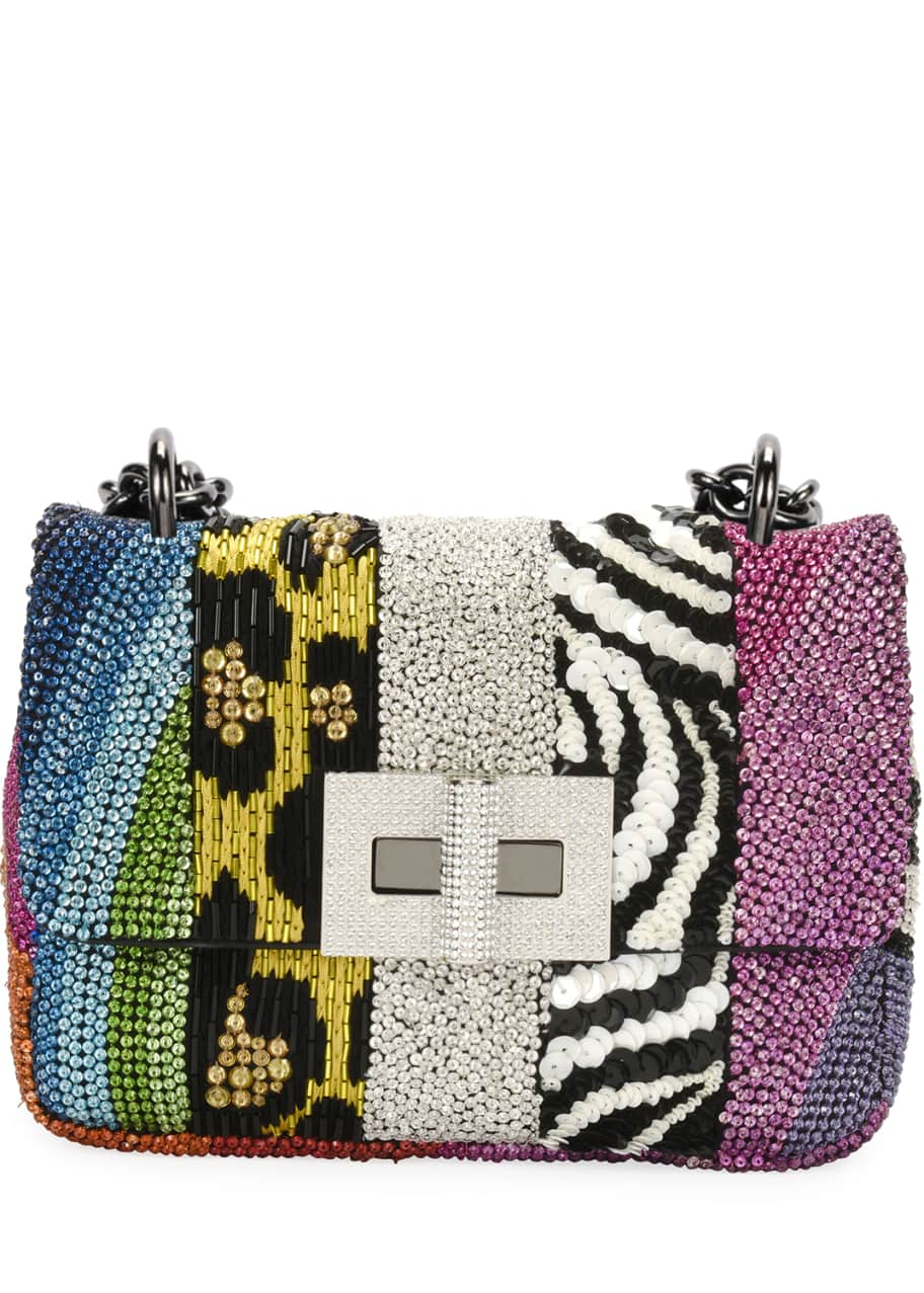 TOM FORD Natalia Large Soft Patchwork Crystal Shoulder Bag - Bergdorf  Goodman