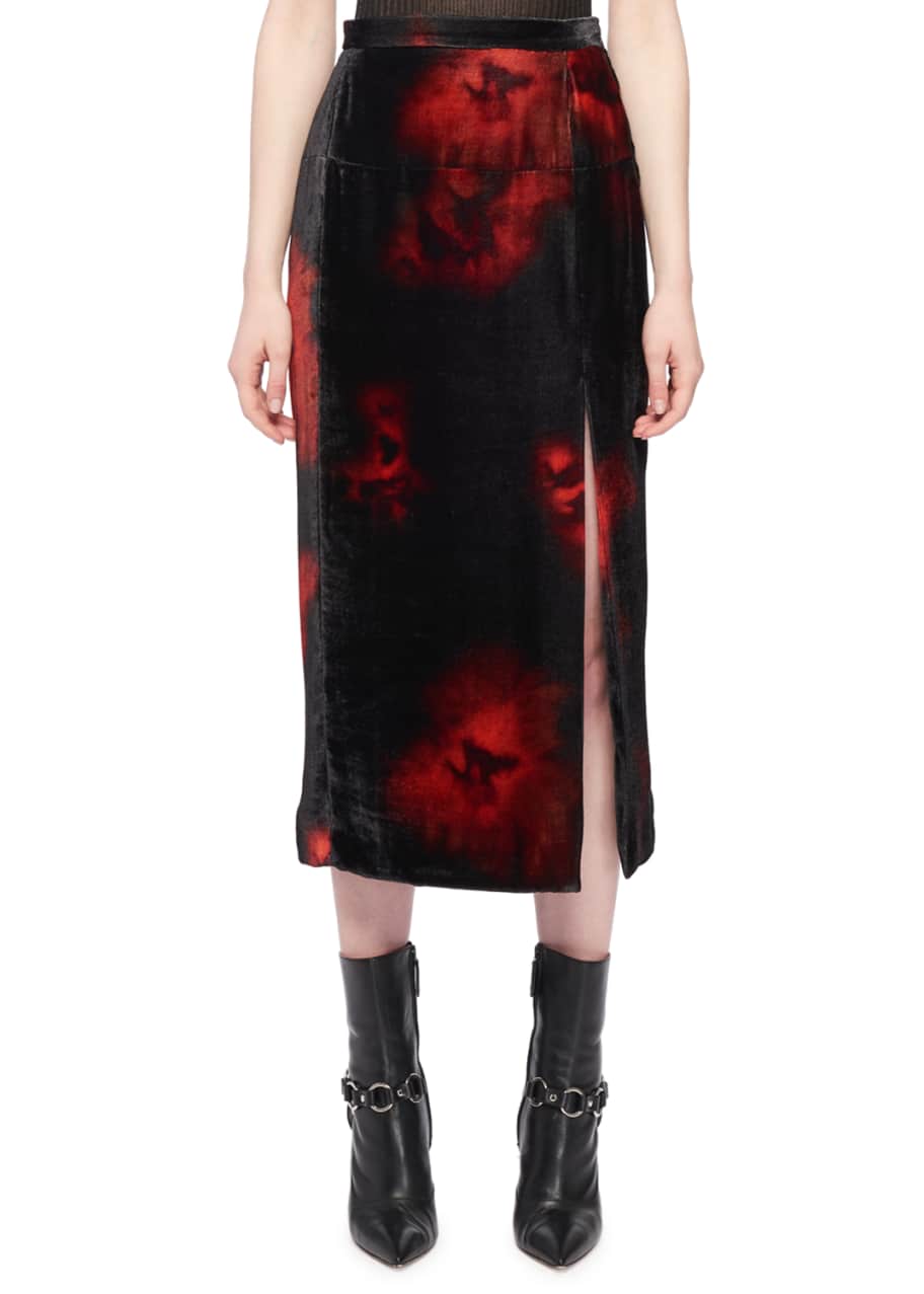Tie dye discount velvet skirt