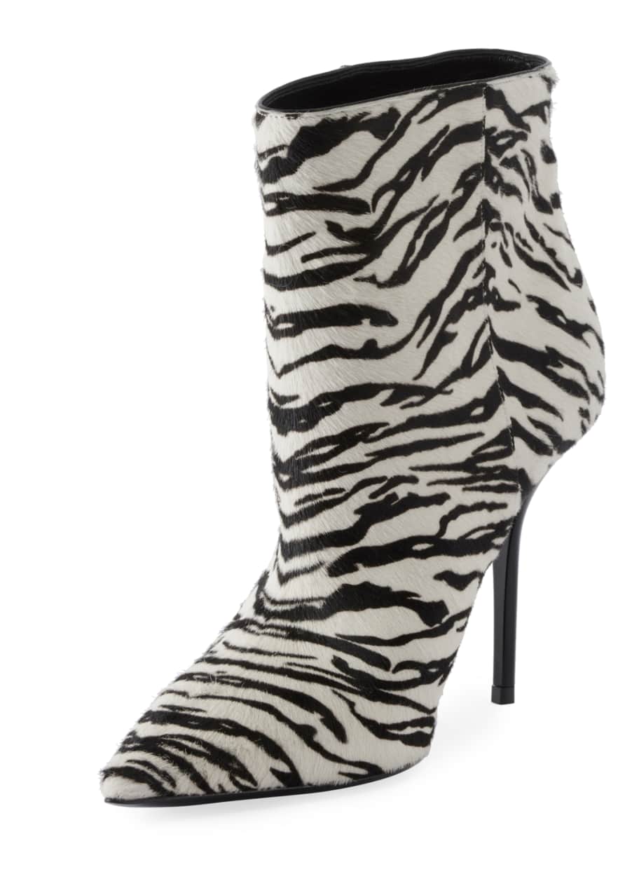 Zebra print sales booties