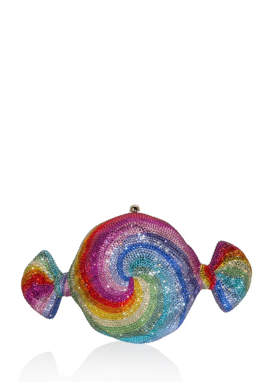 Judith Leiber Couture Swirl Candy Crystal Clutch Bag Bergdorf