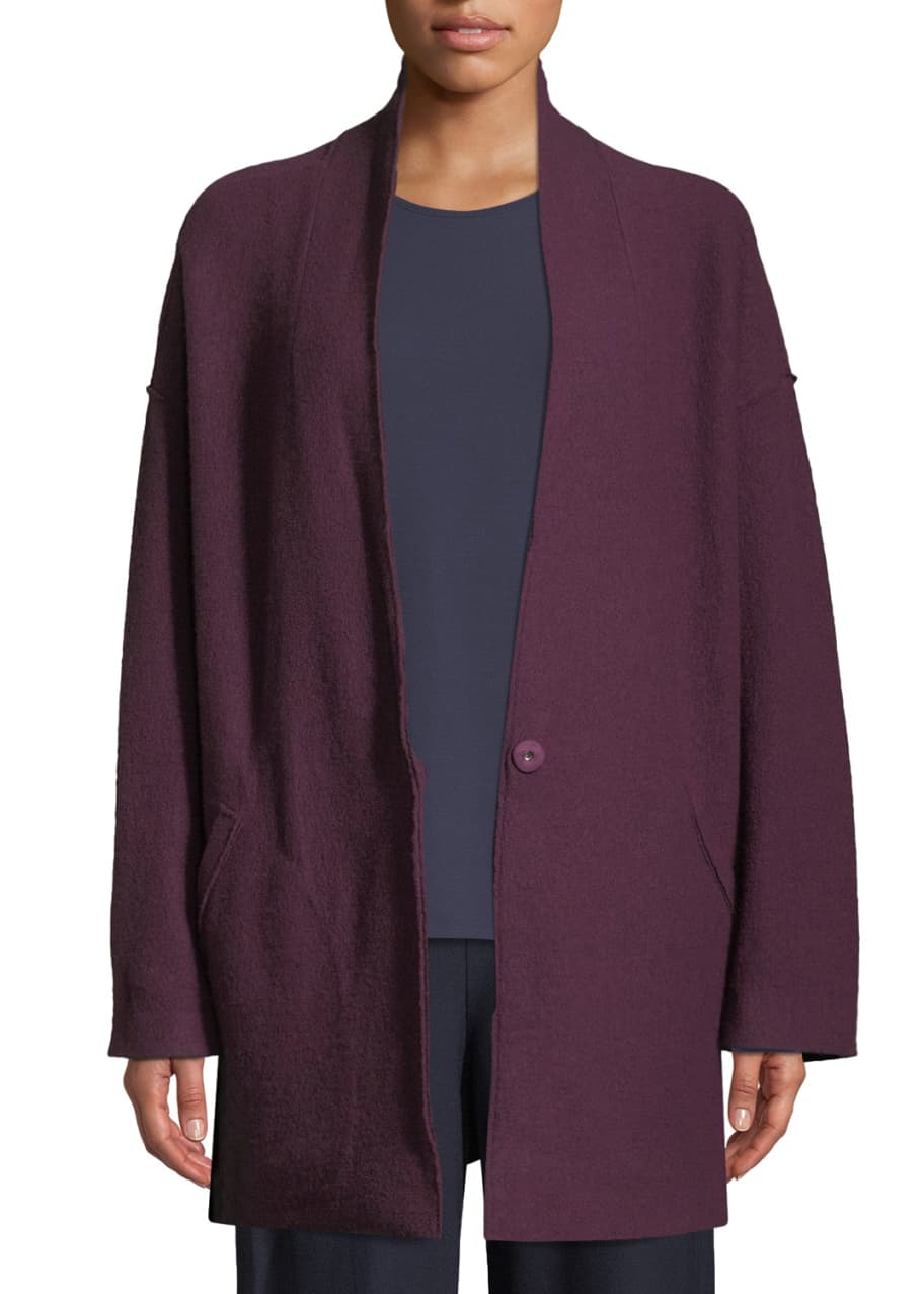 Eileen fisher boiled wool vest sale