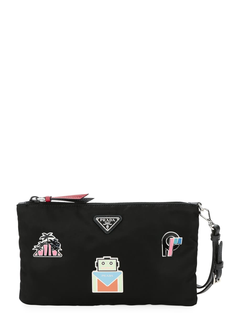 Prada nylon new arrivals wristlet
