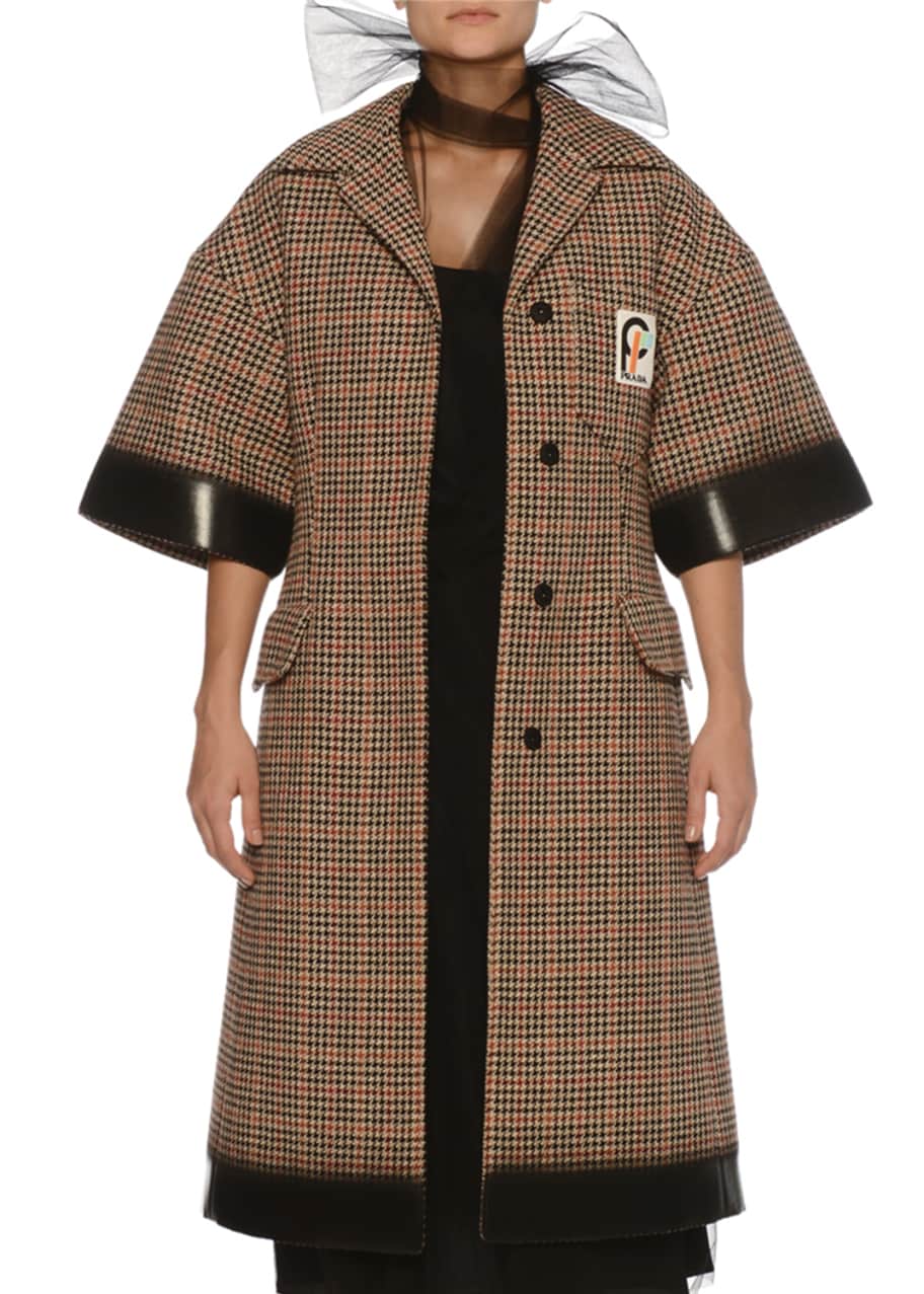 Prada on sale plaid coat