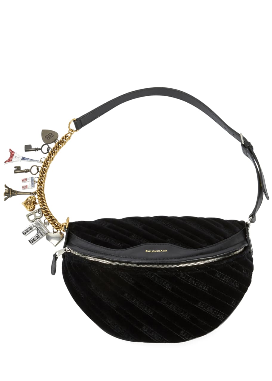 Balenciaga Souvenirs XS Fanny Pack/Belt Bag with Charms - Bergdorf Goodman