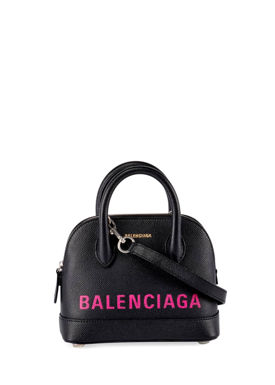 Balenciaga Ville XXS AJ Logo Leather TopHandle Tote Bag Bergdorf Goodman